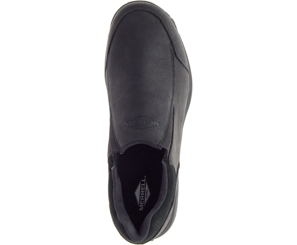 Merrell Slip Ons Black - Sutton Moc AC+ PRO - Mens 79WISXKML